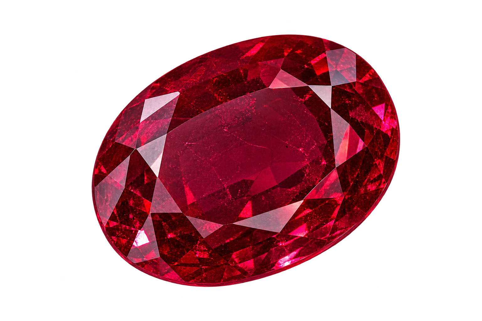 Natural ruby gemstone