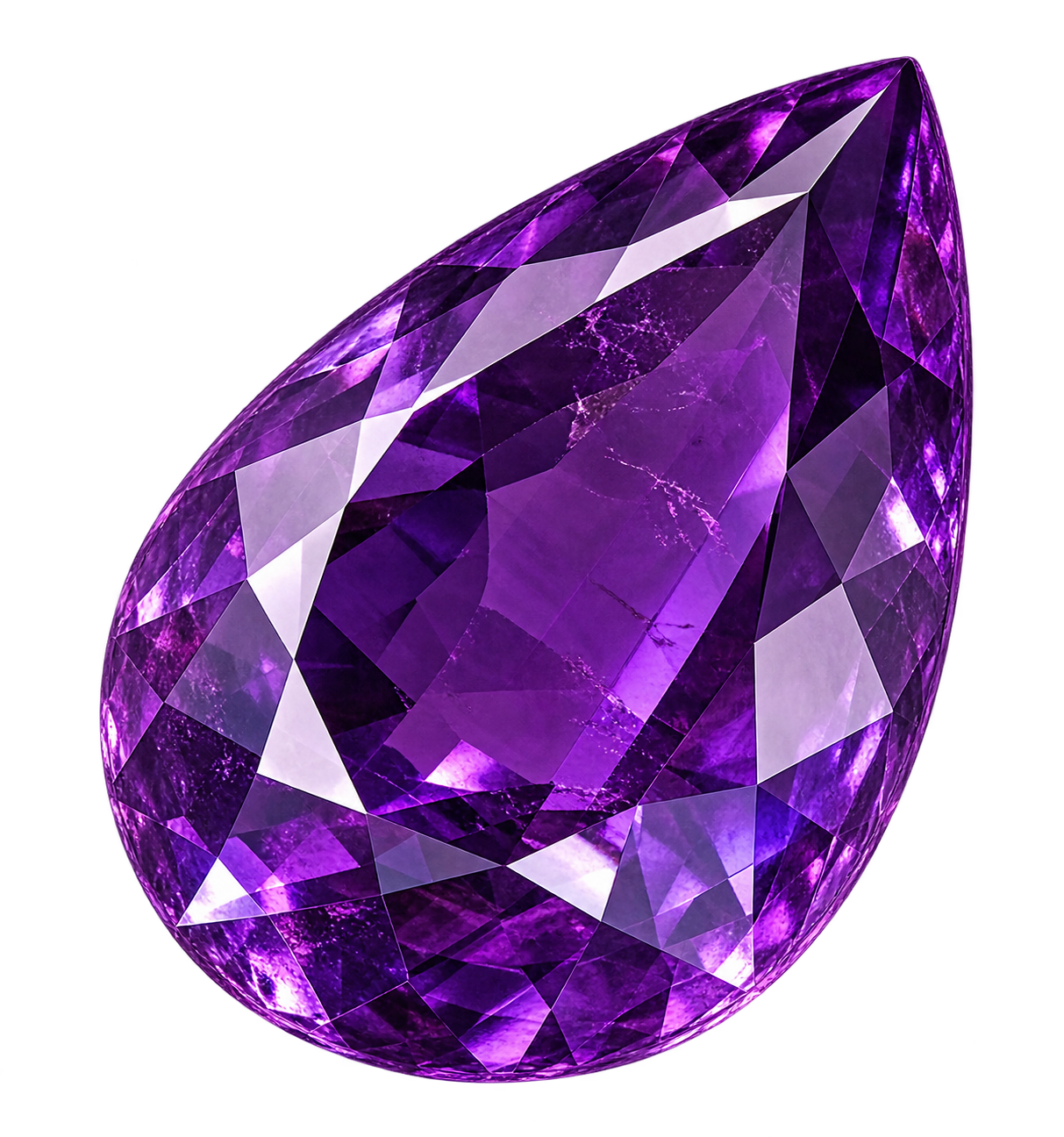 Natural amethyst gemstone
