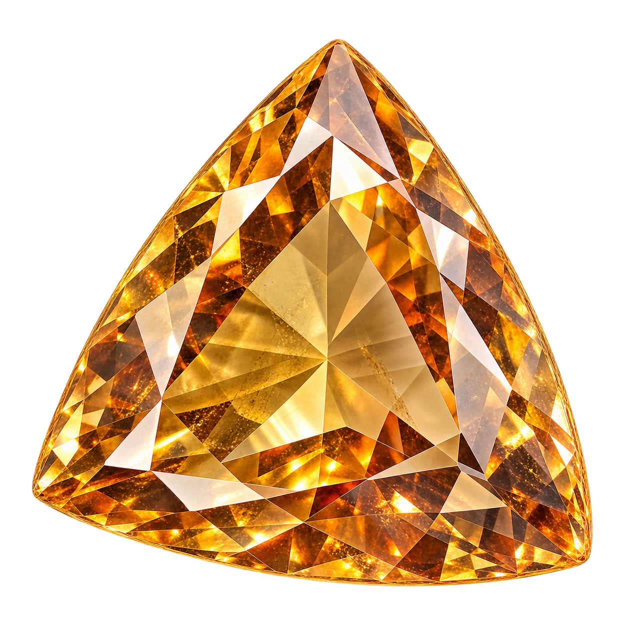 Natural citrine gemstone