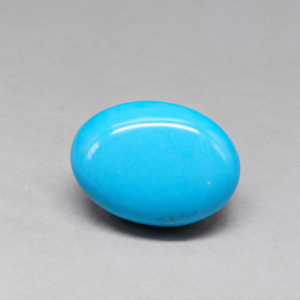 Natural Greenish Blue Turquoise Gemstone – 6.71 Ct Oval Cabochon