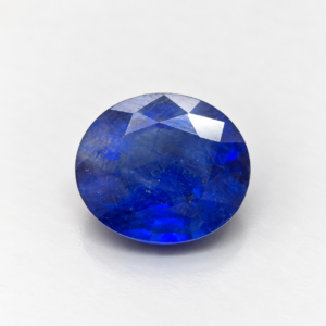 Natural Blue Sapphire (Neelam) – 3.11 Carat Oval Mixed Cut